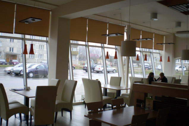 Café in the supermarket “Mego”